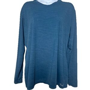 Xcel Women's VentX Long Sleeve Swim Shirt 2XL Surf Tee Blue UV Protection UPF 30